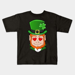 Funny Saint Patricks Day Leprechaun Love Kids T-Shirt